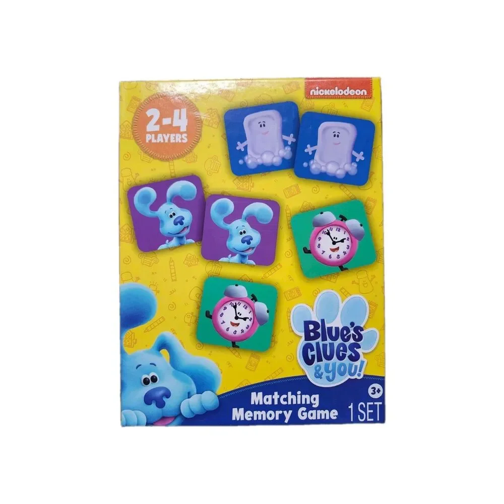 Nickelodeon Blue's Clues & You! Memory Match Game Box Set 2-4 players OOP